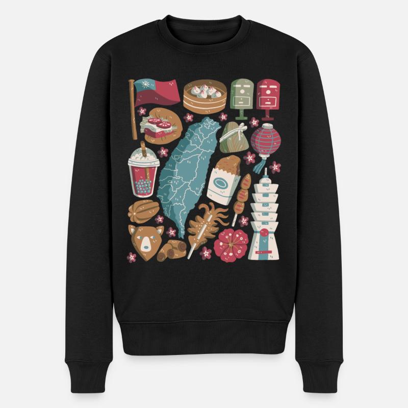 Taiwan - Pull Premium bio Homme - noir