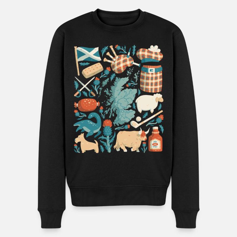 Écosse - Pull Premium bio Homme - noir