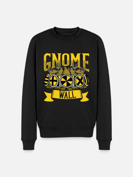 Gnome Schildwall - Garden Gnome - Men's Premium Organic Jumper - black
