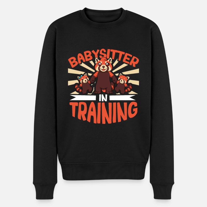 Babysitter in training - Babysitter - Men's Premium Organic Jumper - black