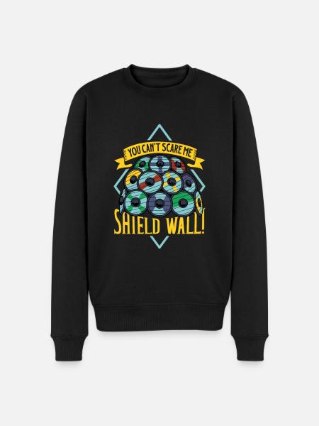 You Can't Scare Me - Schildwall - Men's Premium Organic Jumper - black