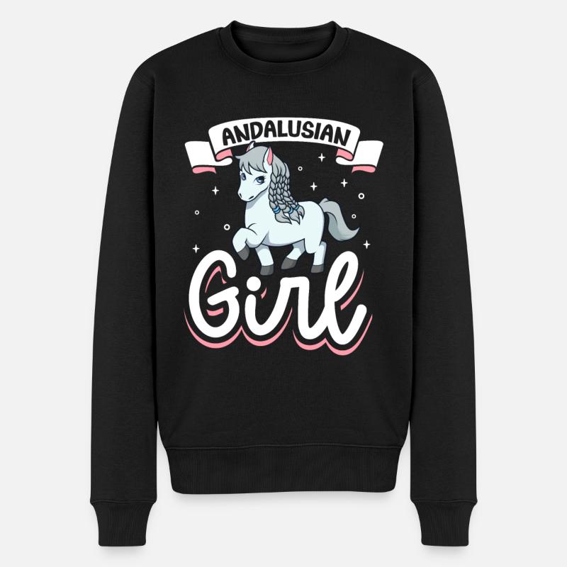 Fille andalouse - Pull Premium bio Homme - noir