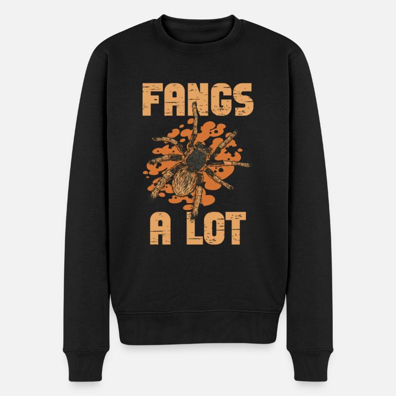 Fangs a lot - Tarantula owners - Men's Premium Organic Jumper - black