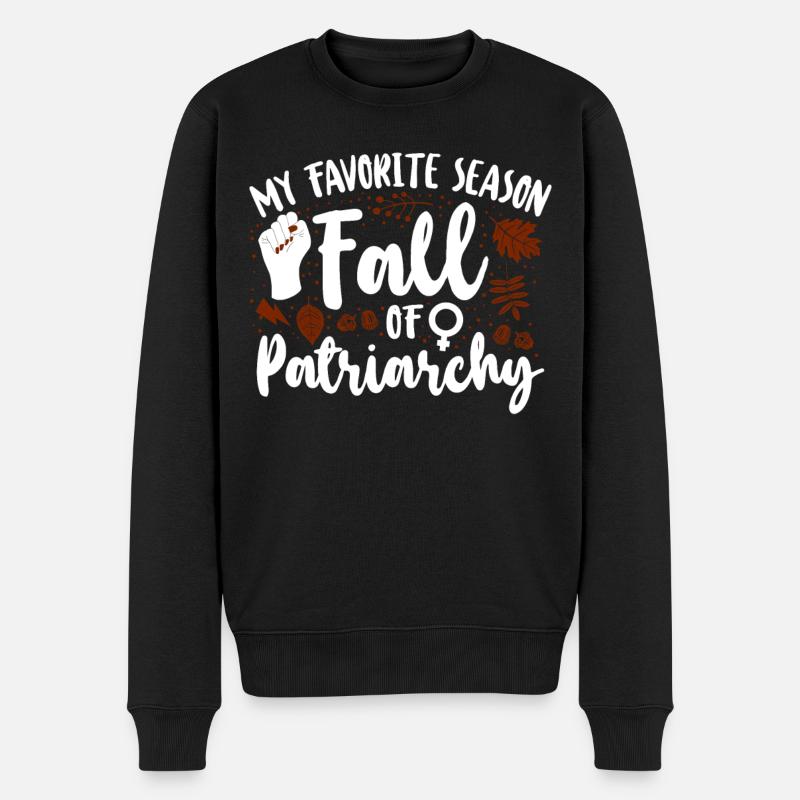 Féministe Ma saison préférée Automne - Pull Premium bio Homme - noir