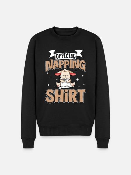 Official Sleeping Shirt Bunny - Men's Premium Organic Jumper - black
