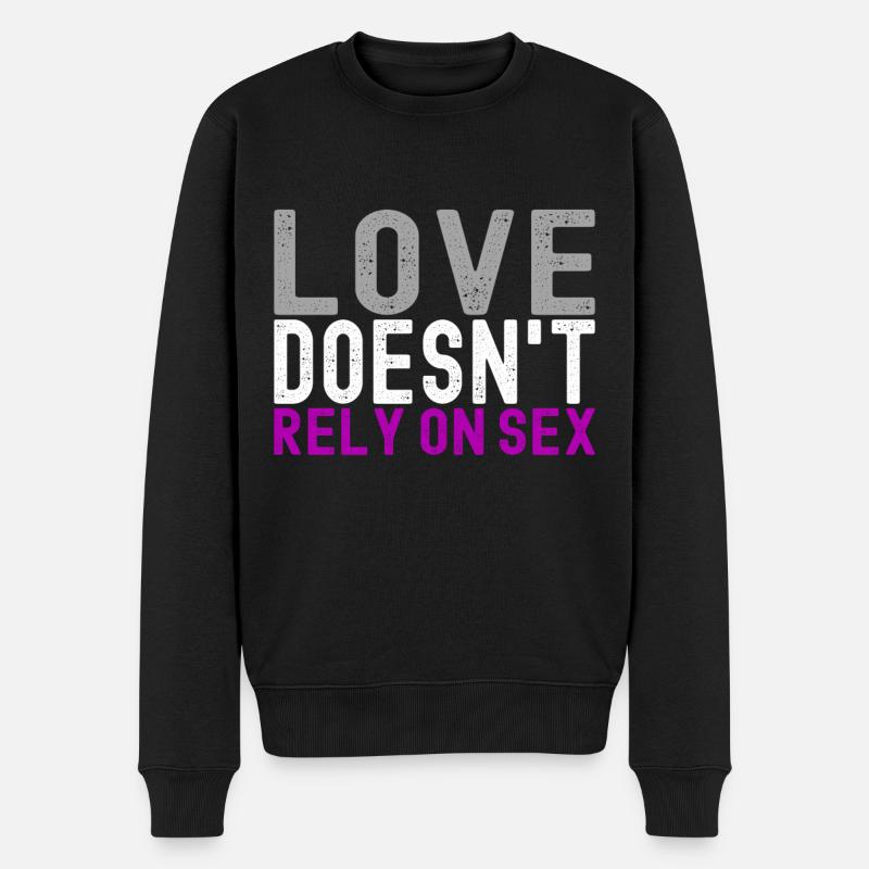 As asexué - Pull Premium bio Homme - noir