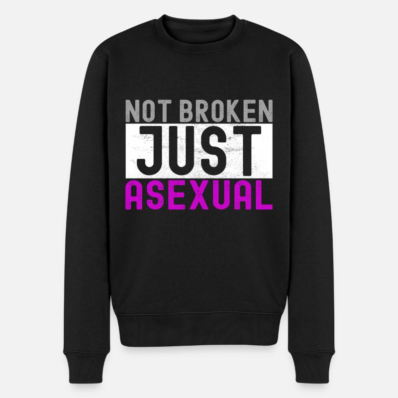 As asexué - Pull Premium bio Homme - noir