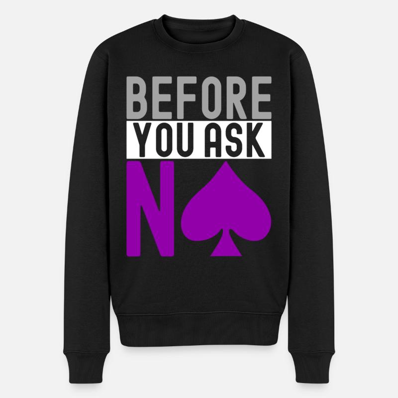 As asexué - Pull Premium bio Homme - noir