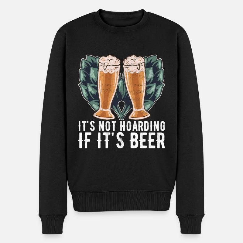 Bierbrauer Bier Brauen - Männer Premium Bio Pullover - Schwarz