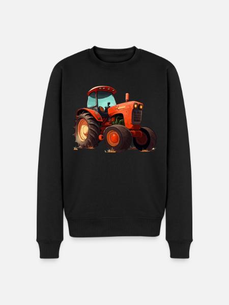 Tractor & Agricultural - Men's Premium Organic Jumper - black