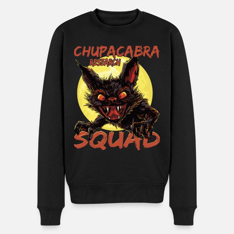 « Chupacabra Research Squad » monstre mythique, - Pull Premium bio Homme - noir