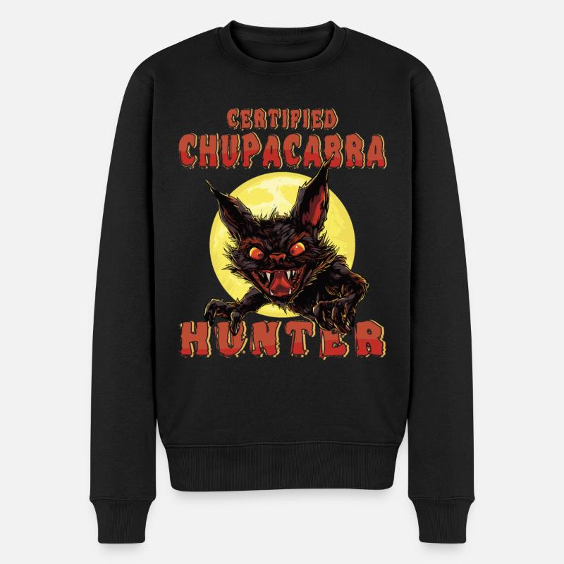 Mythisches Monster - Chupacabra Hunter - - Männer Premium Bio Pullover - Schwarz