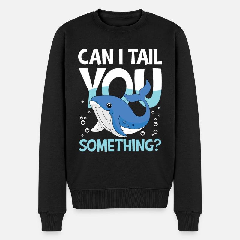 Can I Tail You Something? - Männer Premium Bio Pullover - Schwarz