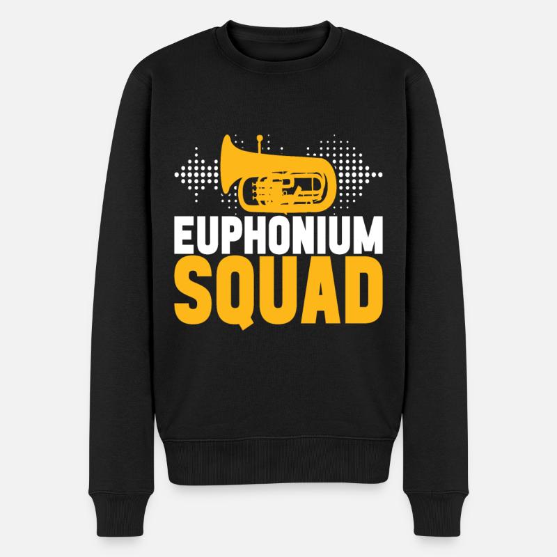 Euphonium Bariton Tenorhorn - Männer Premium Bio Pullover - Schwarz