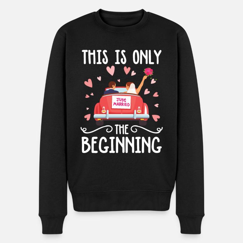 This Is Only The Beginning - Männer Premium Bio Pullover - Schwarz