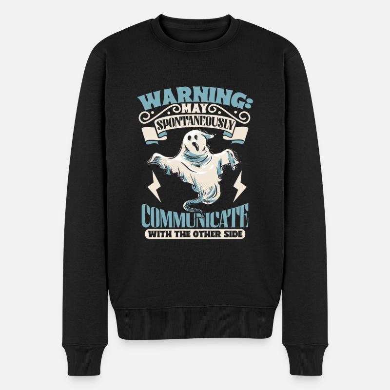 Communicate with Ghosts - Ghostbusters - Men's Premium Organic Jumper - black