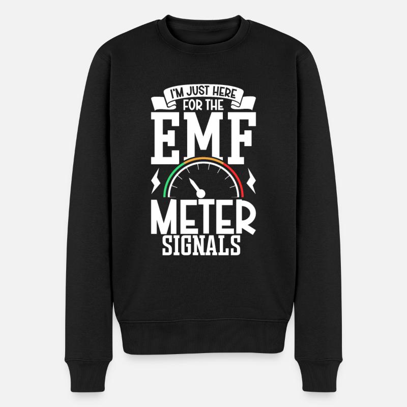 EMF Meter Signals - Ghostbusters - Men's Premium Organic Jumper - black
