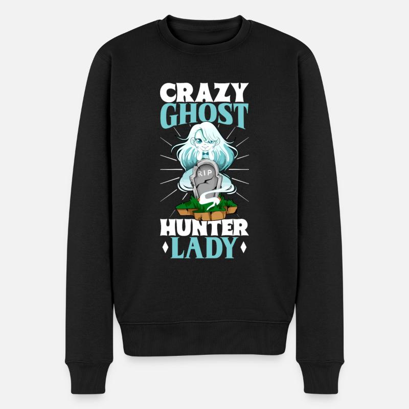 Crazy Ghostbusters Lady - Pull Premium bio Homme - noir