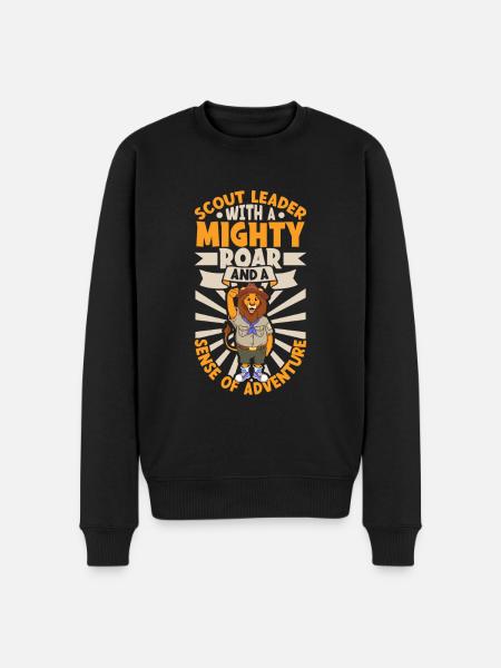 Leo is a Scout Leader - Men's Premium Organic Jumper - black