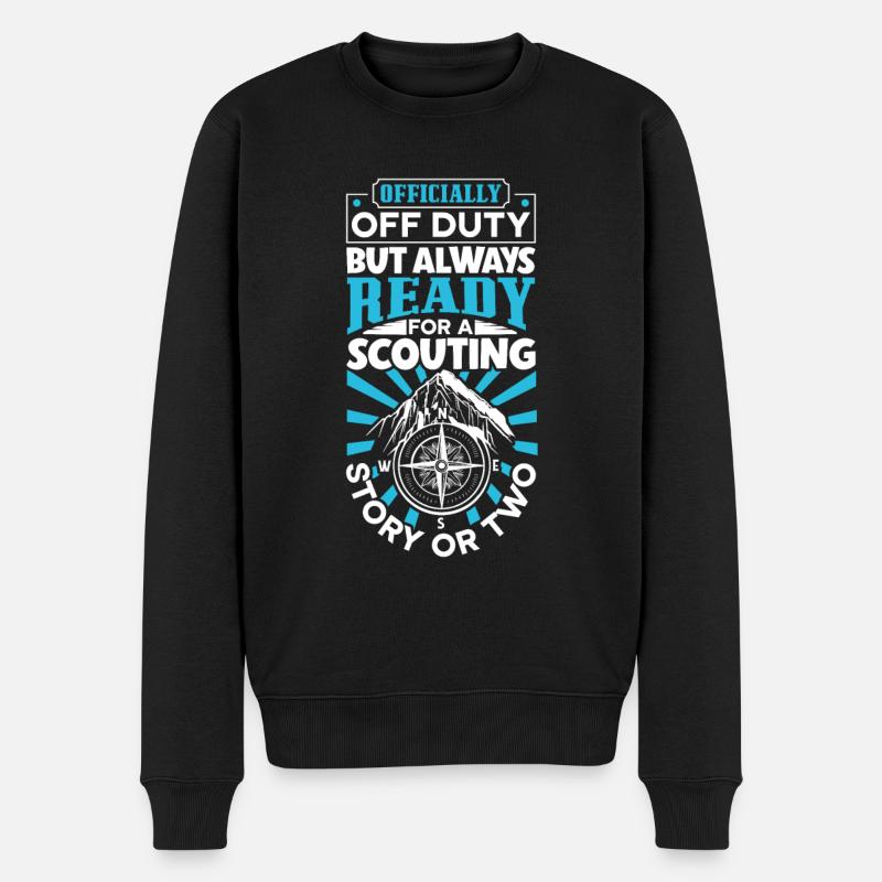 Officiellement retraité - Superviseur scout - Pull Premium bio Homme - noir