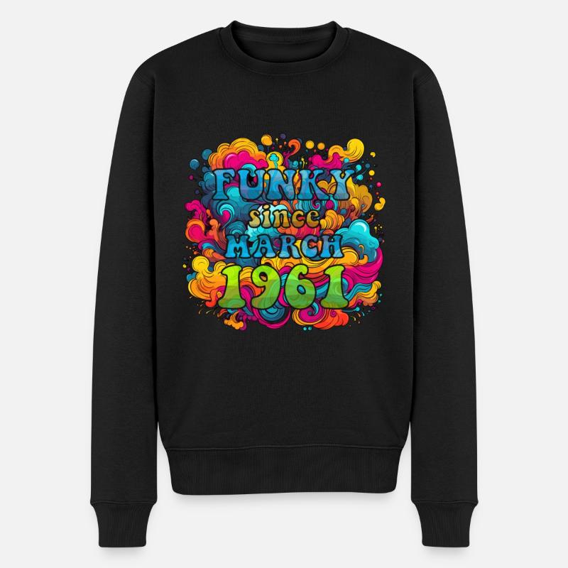 Funky Birthday: Mars 1961 - Psychadelic - Pull Premium bio Homme - noir