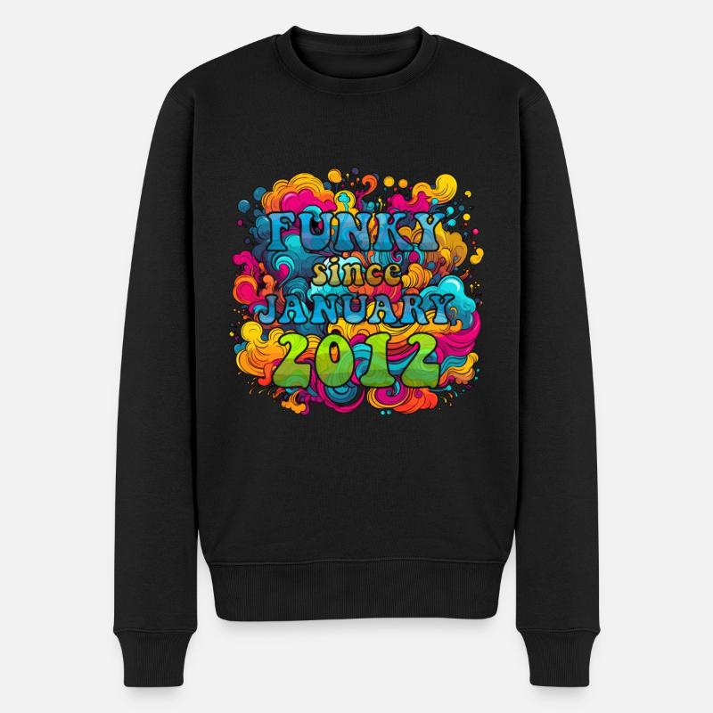 Funky Birthday: Janvier 2012 - Psychadelic - Pull Premium bio Homme - noir