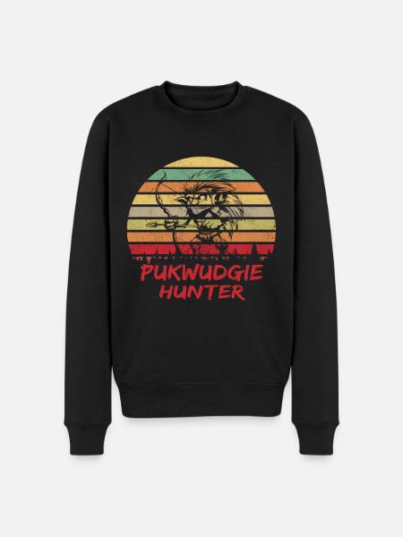 Mythisches Monster - Kryptides Monster - Pukwudgie - Männer Premium Bio Pullover - Schwarz