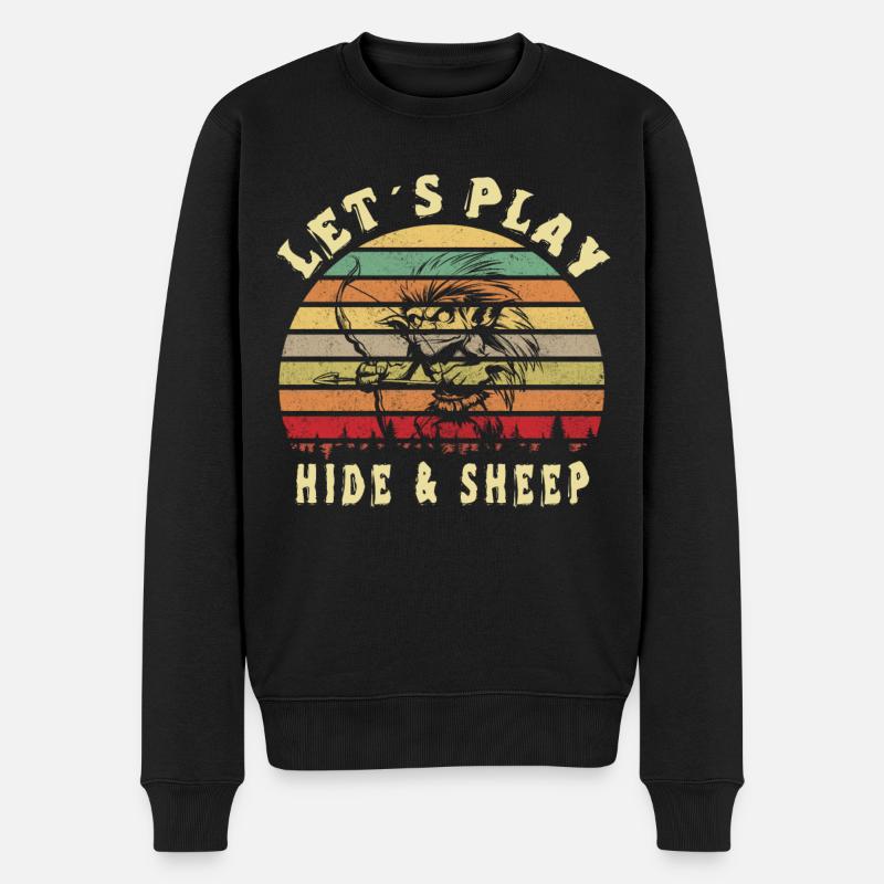 Let's hide - Men's Premium Organic Jumper - black