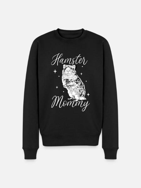 Hamsterbesitzer - Hamster Mama - Männer Premium Bio Pullover - Schwarz