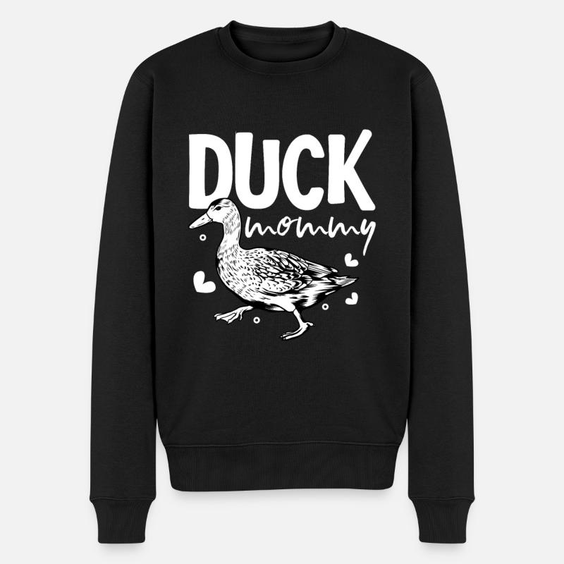 Duck owner - duck mom - Men's Premium Organic Jumper - black