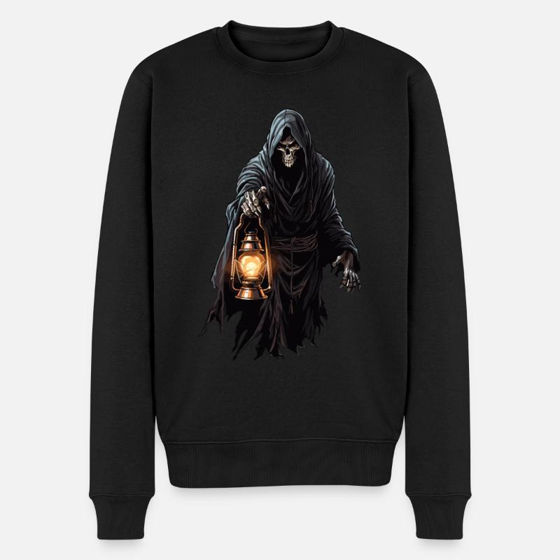 Costume d’Halloween cool - Spooky Button - Pull Premium bio Homme - noir