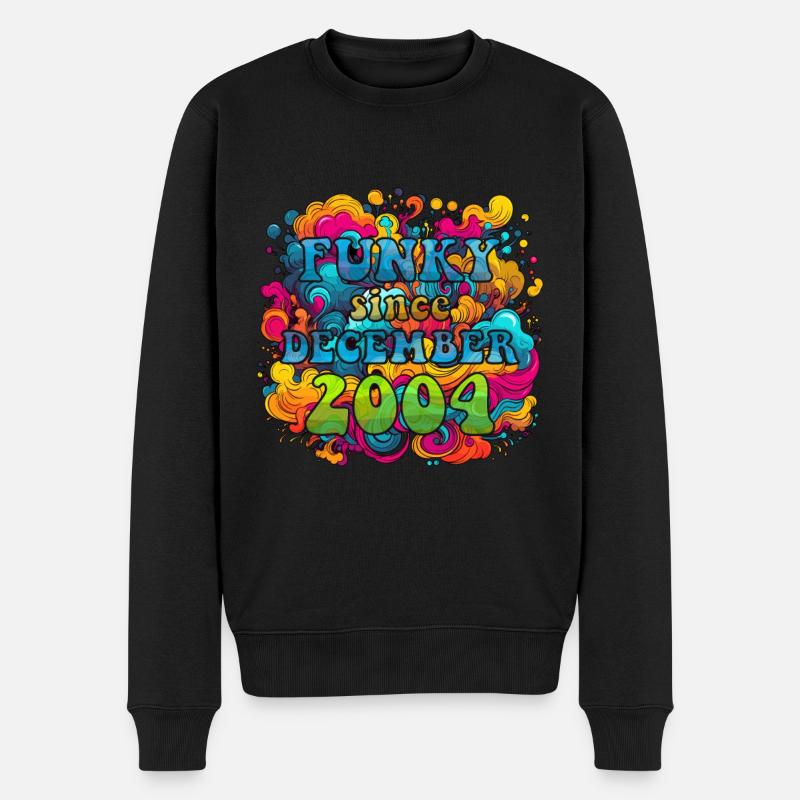 Funky Birthday: Décembre 2004 - Psychadelic - Pull Premium bio Homme - noir