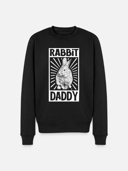 Hasenbesitzer - Hasen Papa - Männer Premium Bio Pullover - Schwarz