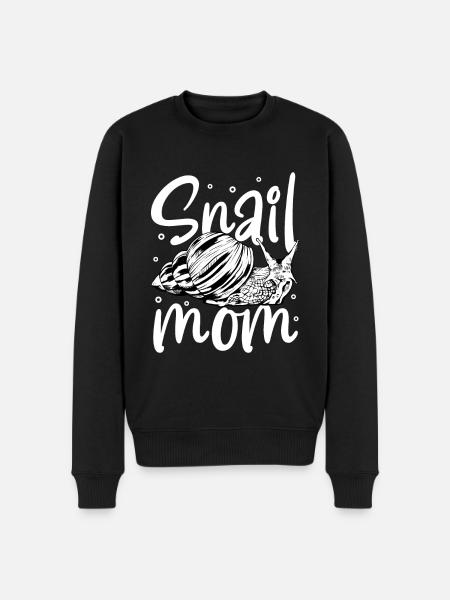 Snail owner - snail mom - Men's Premium Organic Jumper - black