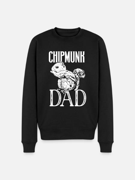 Chipmunk owner - chipmunk dad - Men's Premium Organic Jumper - black