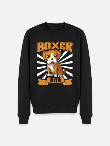 Boxer Dad - Boxer - Men's Premium Organic Jumper - black