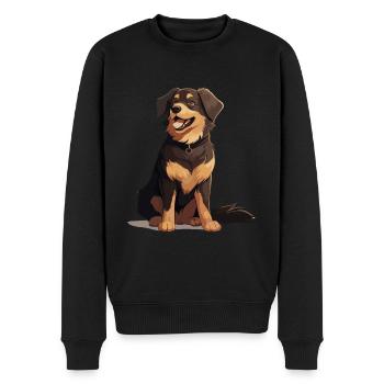 Hovawart propriétaire chien fermier Pure race - Pull Premium bio Homme - noir - Devant - Nico (187cm)
