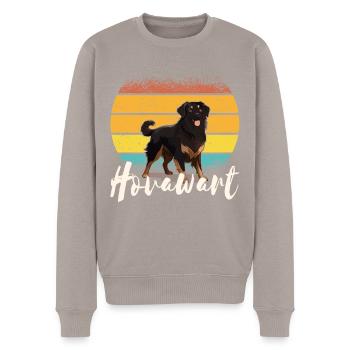 Hovawart propriétaire chien fermier Pure race - Pull Premium bio Homme - taupe - Devant - Nico (187cm)
