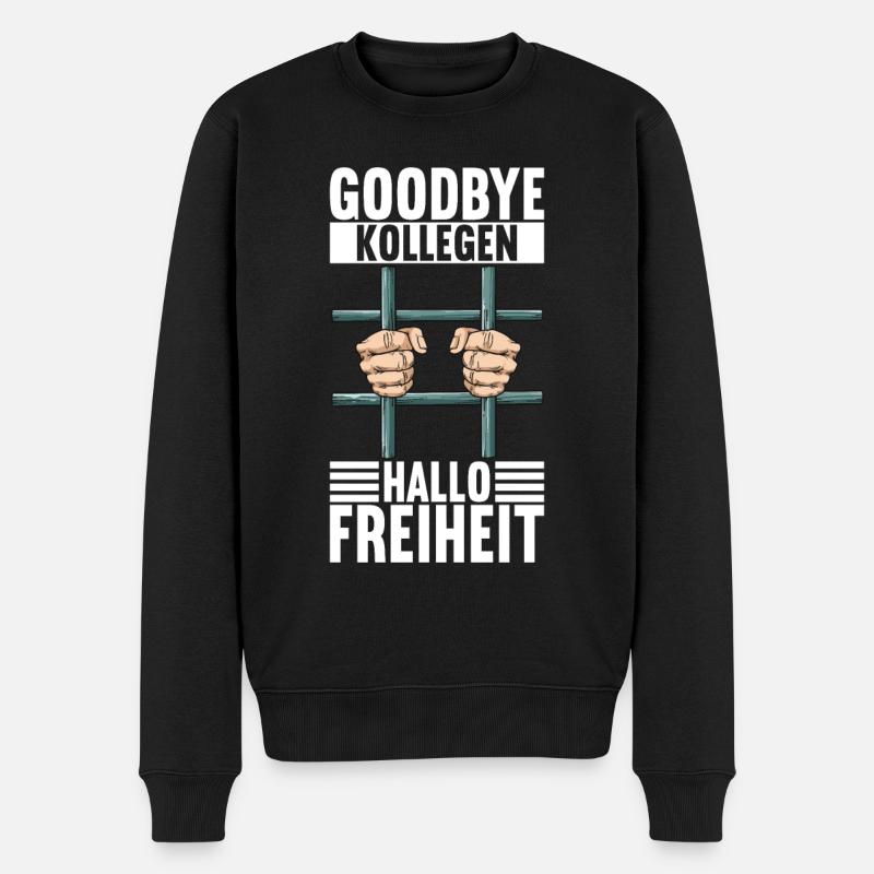 Abschiedsgeschenk Kollege Jobwechsel - Männer Premium Bio Pullover - Schwarz