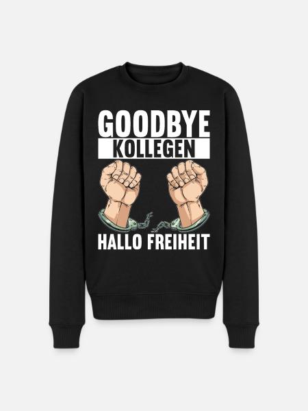 Abschiedsgeschenk Kollege Jobwechsel - Männer Premium Bio Pullover - Schwarz