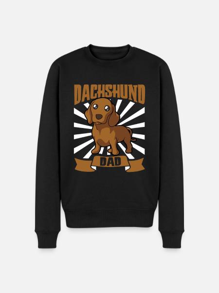 Dachshund Dad - Dackel - Men's Premium Organic Jumper - black