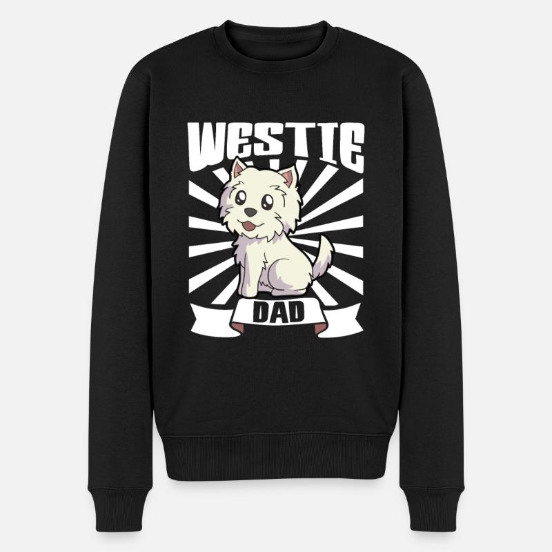 Westie Dad - West Highland Terrier - Pull Premium bio Homme - noir
