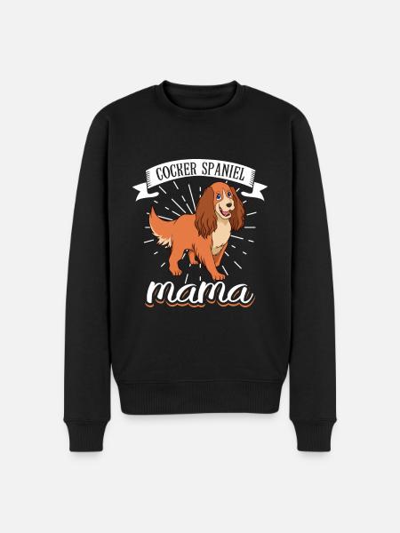 Cocker Spaniel Mama - Cocker Spaniel - Men's Premium Organic Jumper - black