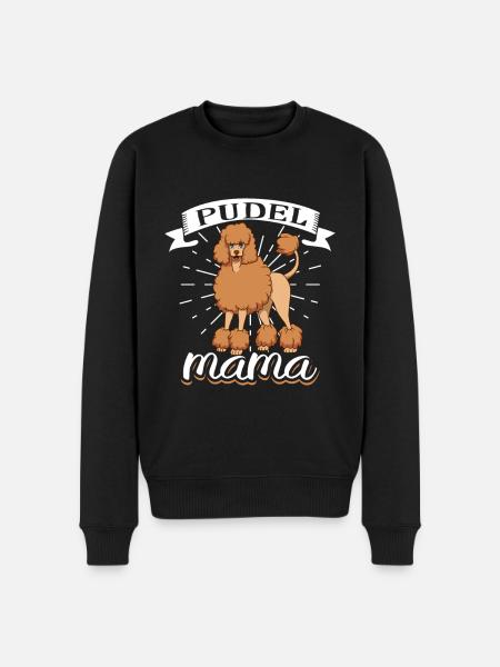 Poodle Mom - Poodle - Men's Premium Organic Jumper - black