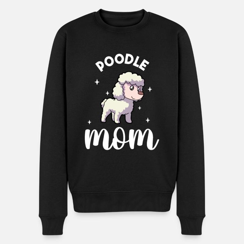 Maman caniche - Pudel - Pull Premium bio Homme - noir