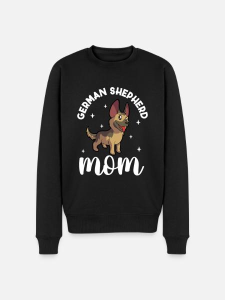 German Shepherd Mom - Schäferhund - Men's Premium Organic Jumper - black