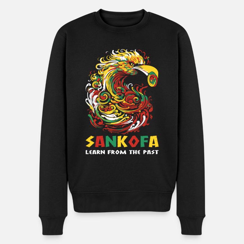 « Sankofa apprend du passé » Adinkra - Pull Premium bio Homme - noir