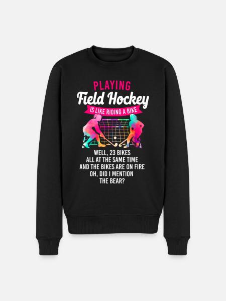 Field Hockey Playing Field Hockey - Men's Premium Organic Jumper - black