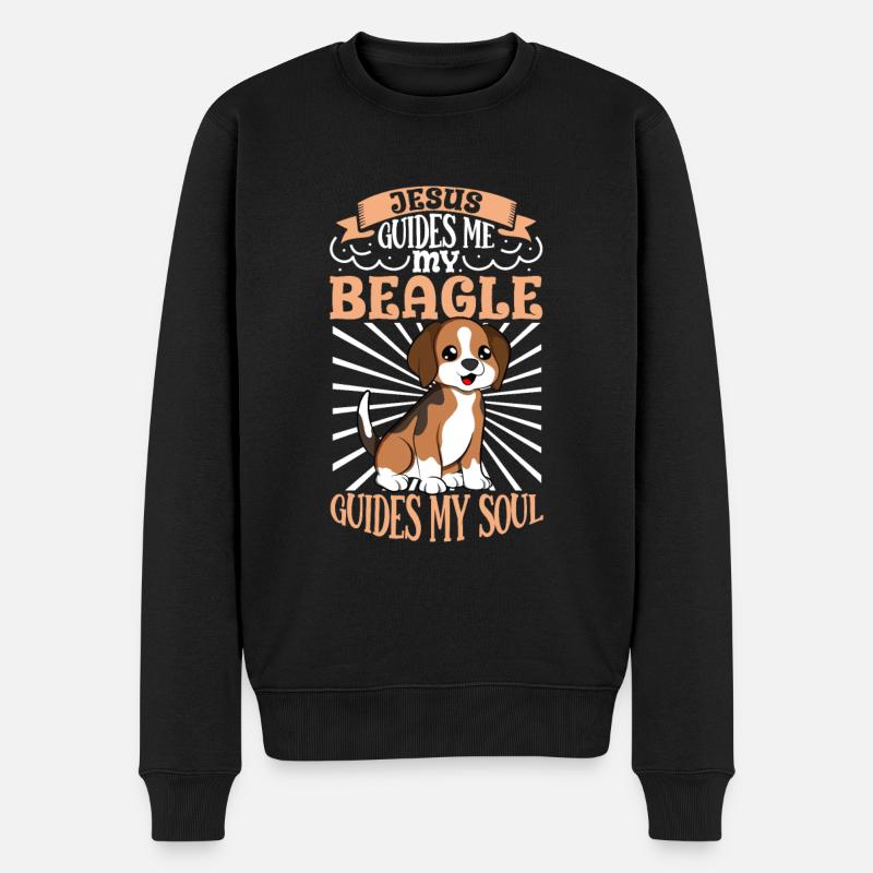 Jésus et mon Beagle - Pull Premium bio Homme - noir