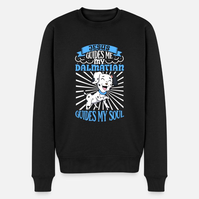 Jésus et mon Dalmatien - Pull Premium bio Homme - noir